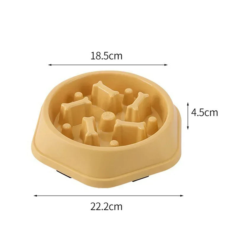 New Slow Feeder Dog Bowl Anti-Choking PUppy Food Bowl Anti-Slip