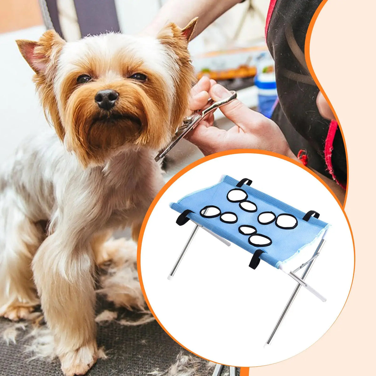 Pet Grooming Hammock Foldable Dog Grooming Table Hammock Helper