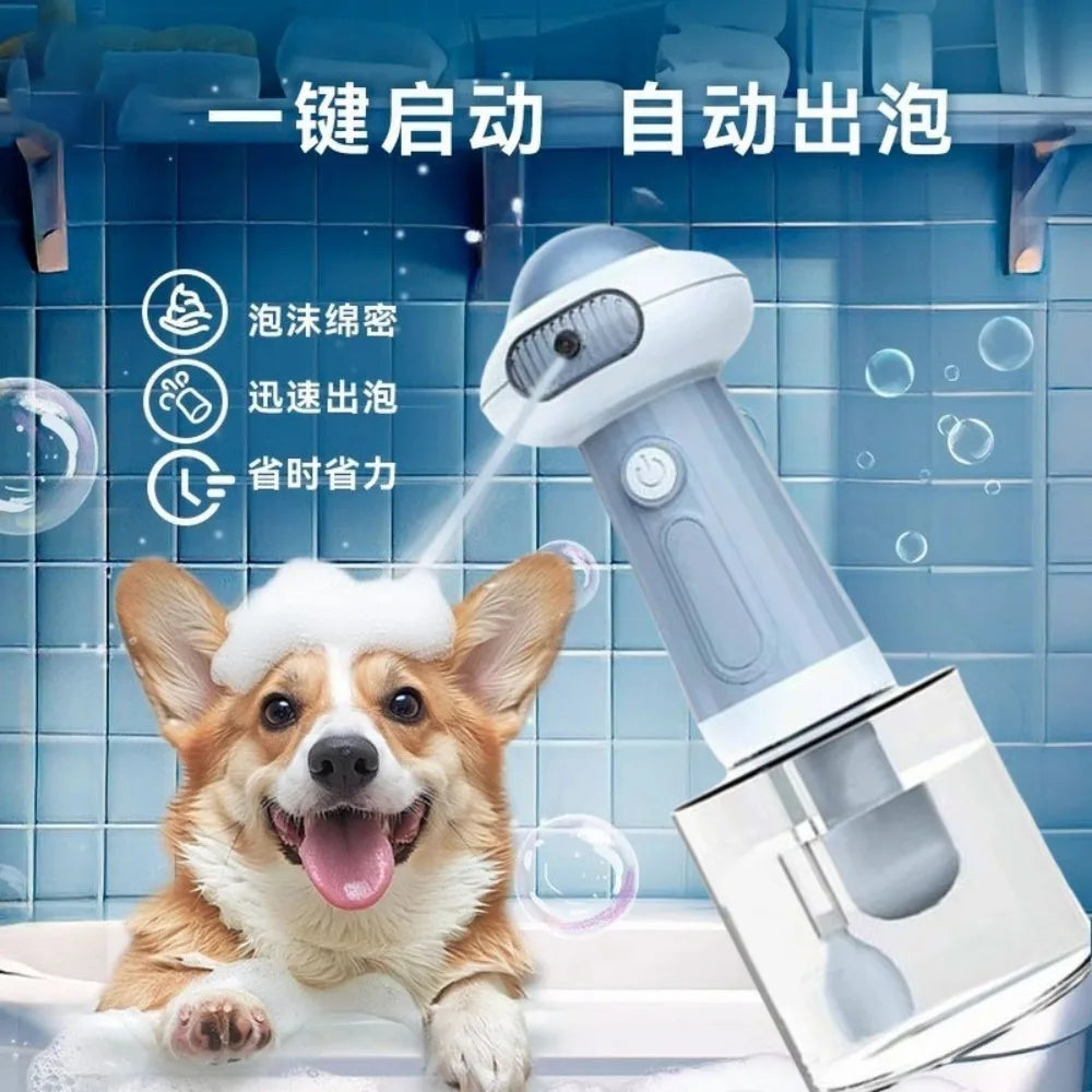 Automatic Foam Soap Dispenser Cordless Pet Bath Cleaning Electric