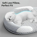 Orthopedic Cold Dog Bed, Breathable Summer Pet Mat with Raised