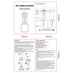 Automatic Foam Soap Dispenser Cordless Pet Bath Cleaning Electric