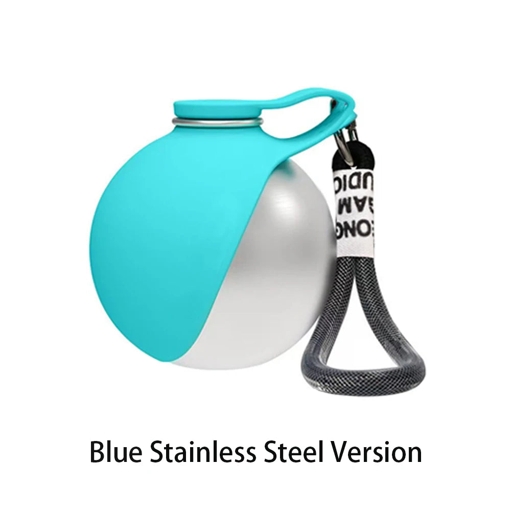 Portable Dog Water Bottle, Plastic/Stainless Steel Pet Water