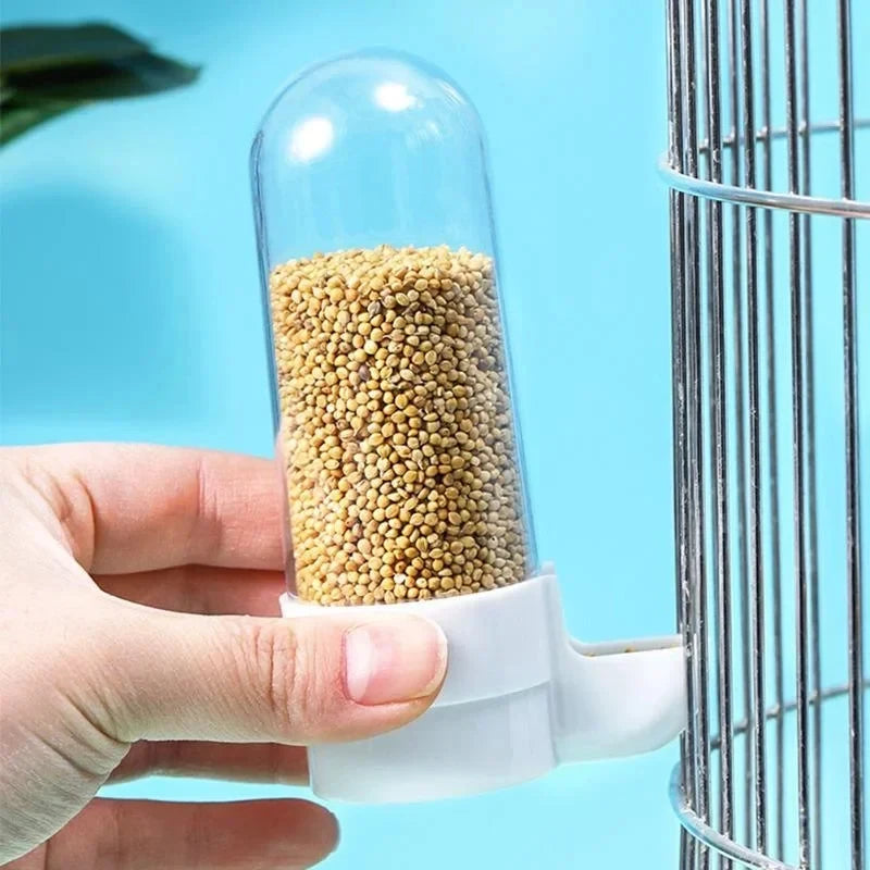 Hanging Pet Feeder Water Dispenser Pet Bird Food Box Squirrel