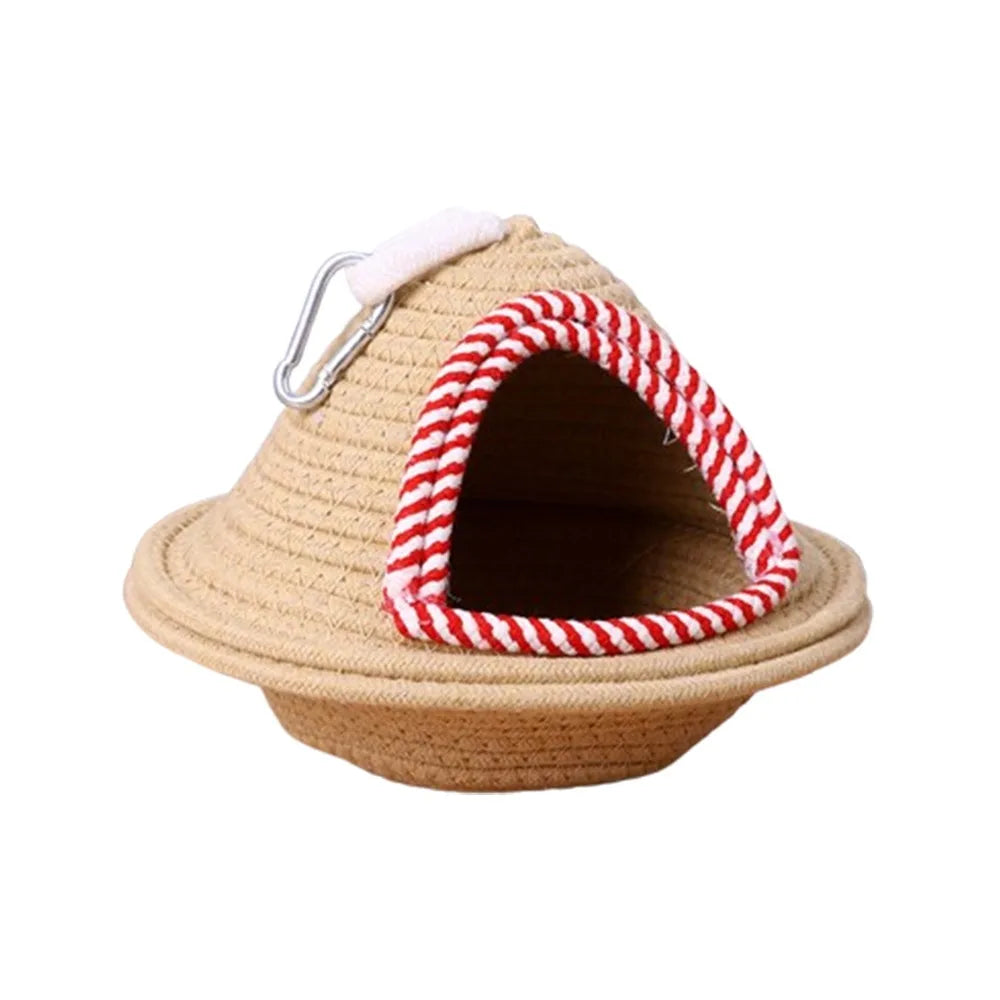 Warm Sleep Bird Cage Nest Handmade Weave Windproof Bird Hanging