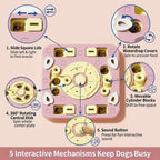 Dog PUzzle Feeder Interactivetreatdispensing Slow Feeder Bowl, Iq