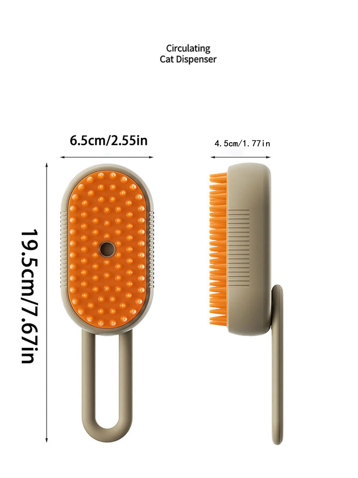Pet Dog Steam Brush for Massage, Cleaning, Shedding and