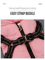 Comes with a Traction Ring, Pet Coat, Jacket, Three-Layer Thick
