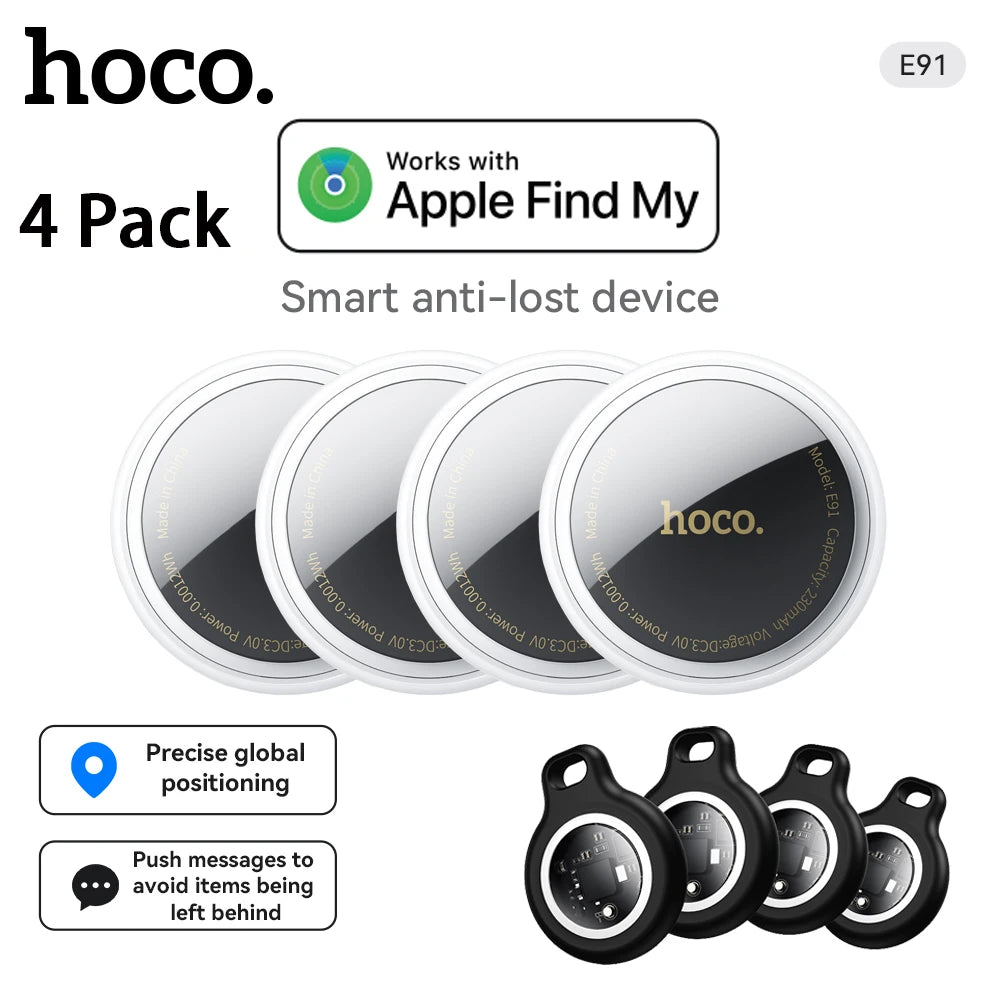 Hoco 4 Pack Anti Lost Device Airtags for Apple Ios System GPS