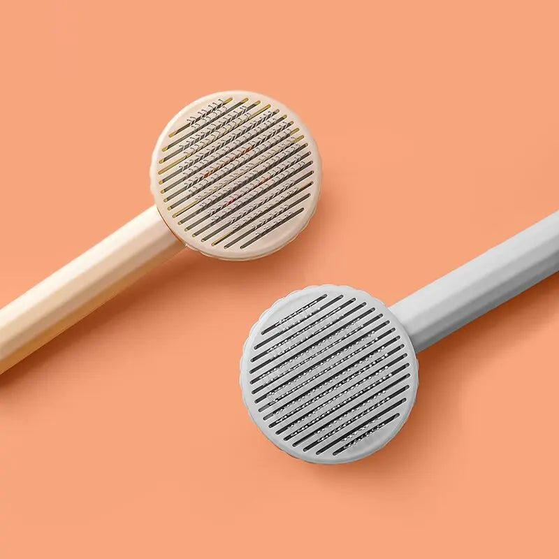 Pet Hair Removal Comb Cat Brush Self Cleaning Slicker Brush for