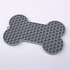 Dog Slow Food Pad Bone Silicone Pet Licking Pad Mat Placemats