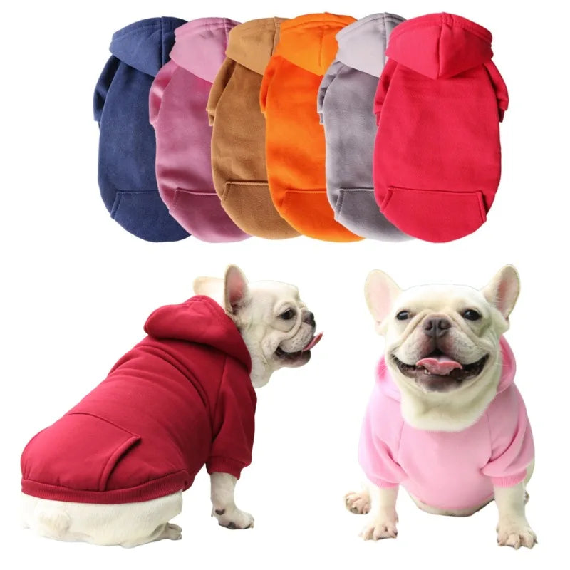 Autumn Winter Pet Dog Hoodies Warm Coat Sweater Small Medium Dog