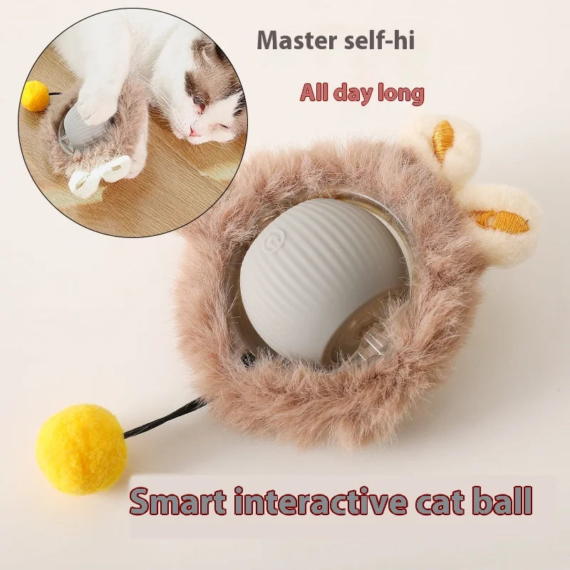 Cat Toys Intelligent Automatic Teasing Ball Silent Irregular