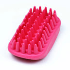 Soft Silicone Pet Bath Brush: Flexible Massage & Deshedding Tool