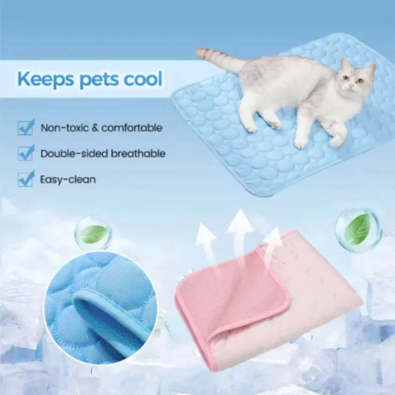 Dog Cooling Mat Summer Pet Cold Bed Extra Large for Small Big Dogs