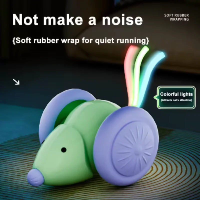 Smart Interactive Cat Toy Usb Rechargeable Rotating Feather