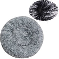 Round Pet Bed for Large Dog Bed Donut Long Plush Cat Bed for