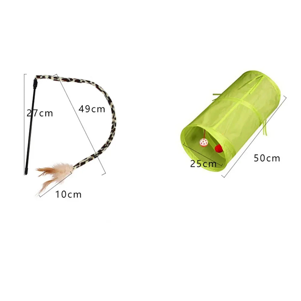 Cat Toy Variety Pack - Funny Sisal Mouse & Ball