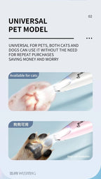 Pet Dog Electric Groomer Trimmer with LED Light Waterproof Pet