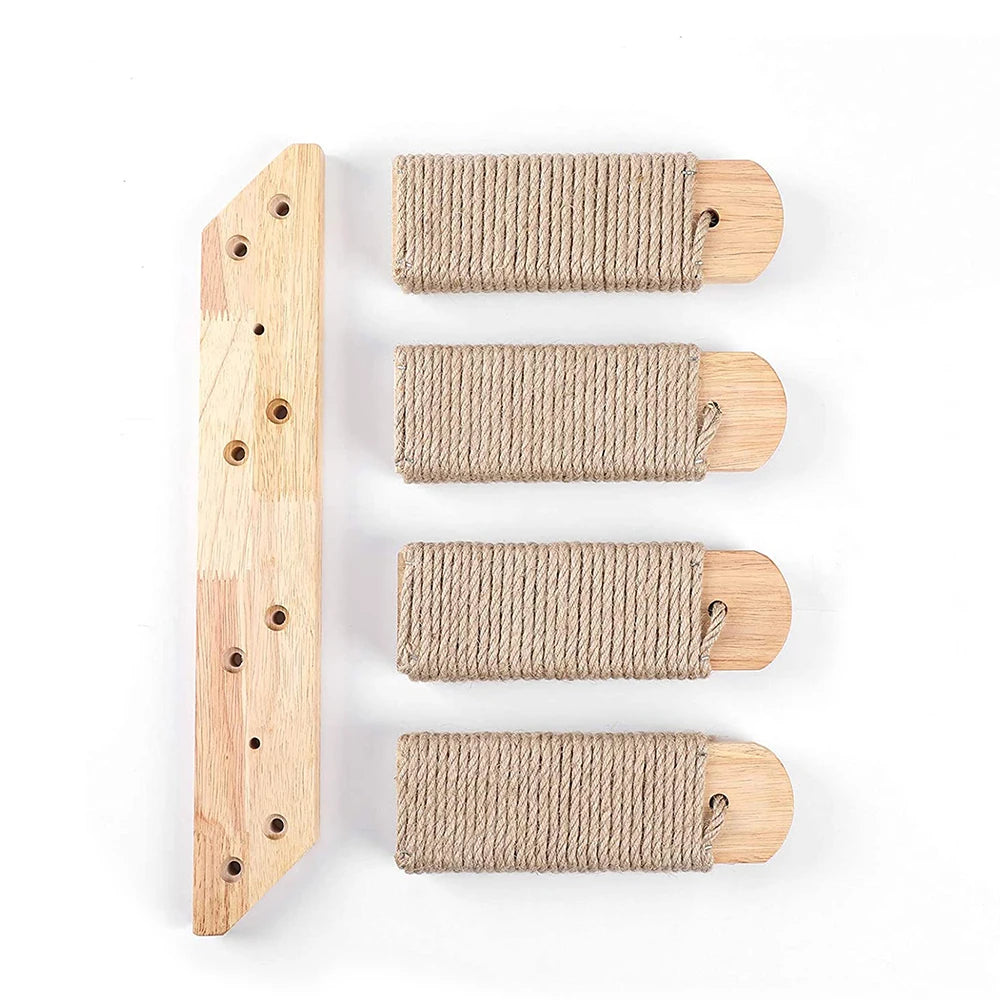 Diy Cat Wall Climbing Shelves Hammock Scratching Post Scratcher