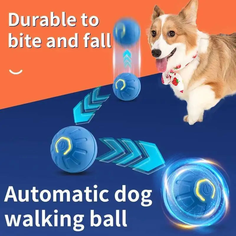 Smart Dog Toy Ball Electronic Interactive Pet Toy Moving Ball Usb