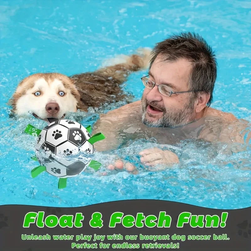 Interactive Dog Soccer Ball, Durable and Tear-Resistant Pet Soccer