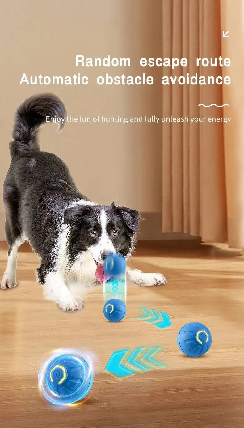 Smart Dog Toy Ball Electronic Interactive Pet Toy Moving Ball Usb