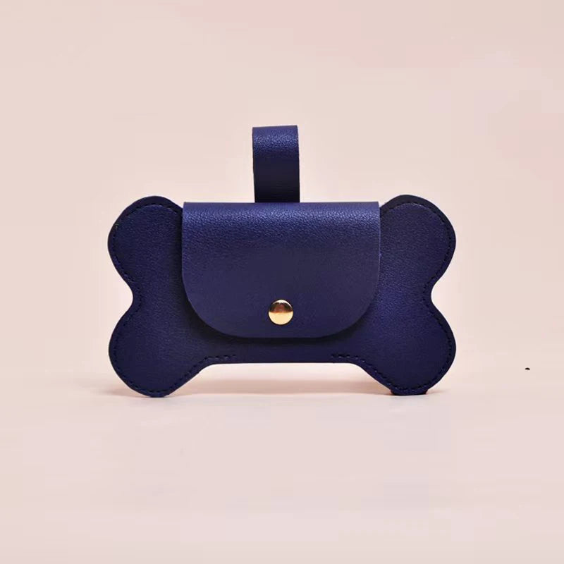 Faux Leather Portable Waste Bag Dispenser