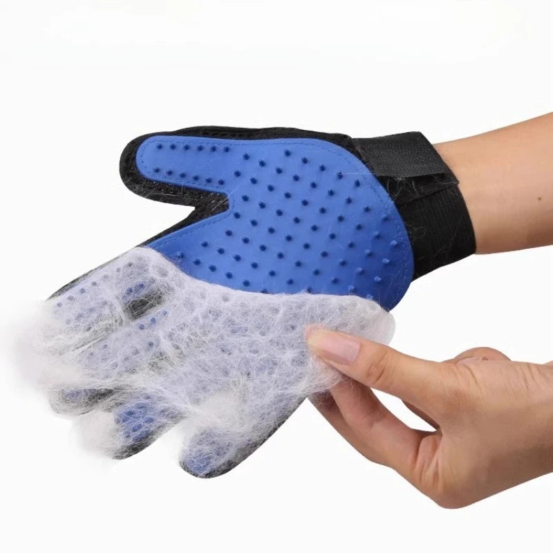 Pet Hair Remover Shower Gloves PUppy Cats Bath Brush Cleaning