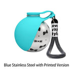 Portable Dog Water Bottle, Plastic/Stainless Steel Pet Water