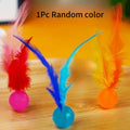 Cat Interactive Toy Tickle Cat Colorful Bouncing Ball