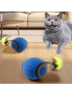 Cat Interactive Ball Toys Automatic Rolling Ball Faux Tail