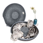 B-Tunnel Donut Cat Bed Interactive Tunnel Pet Felt Indoor Toys