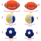 Dog Ball Toy for Small Medium Large Dogs Cat PUppy Squeaky Rugby