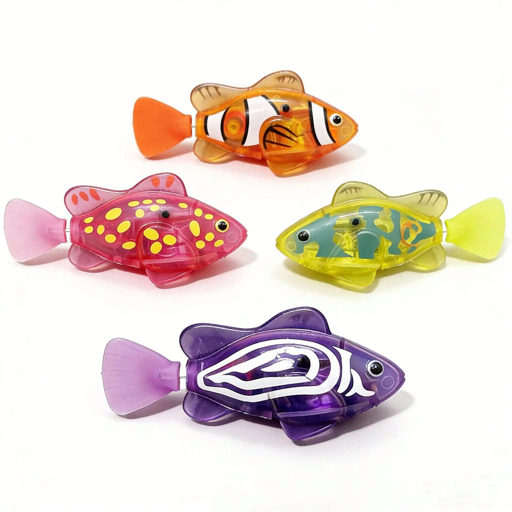 Pet Cat Toy LED Interactive Swimming Robot Fish Toy, Glowing
