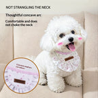 Adjustable Pet Bandana Cotton Pet Drool Bib Flower Cute Dog Cat