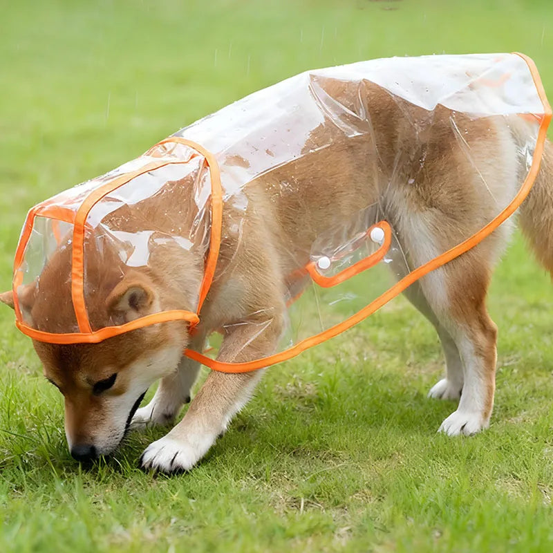 S/Xl Pet Raincoat Transparent Dog Raincoat Waterproof and