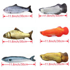 Pet Cat Favor Fish Toy Stuffed Fish Shape Cat Scratch Board