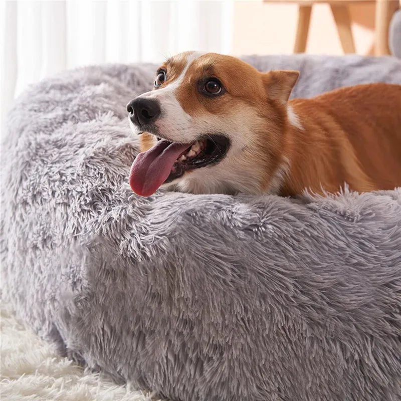40-110Cm Round Pet Bed For Large Dog Bed Super Soft Cat Bed Long