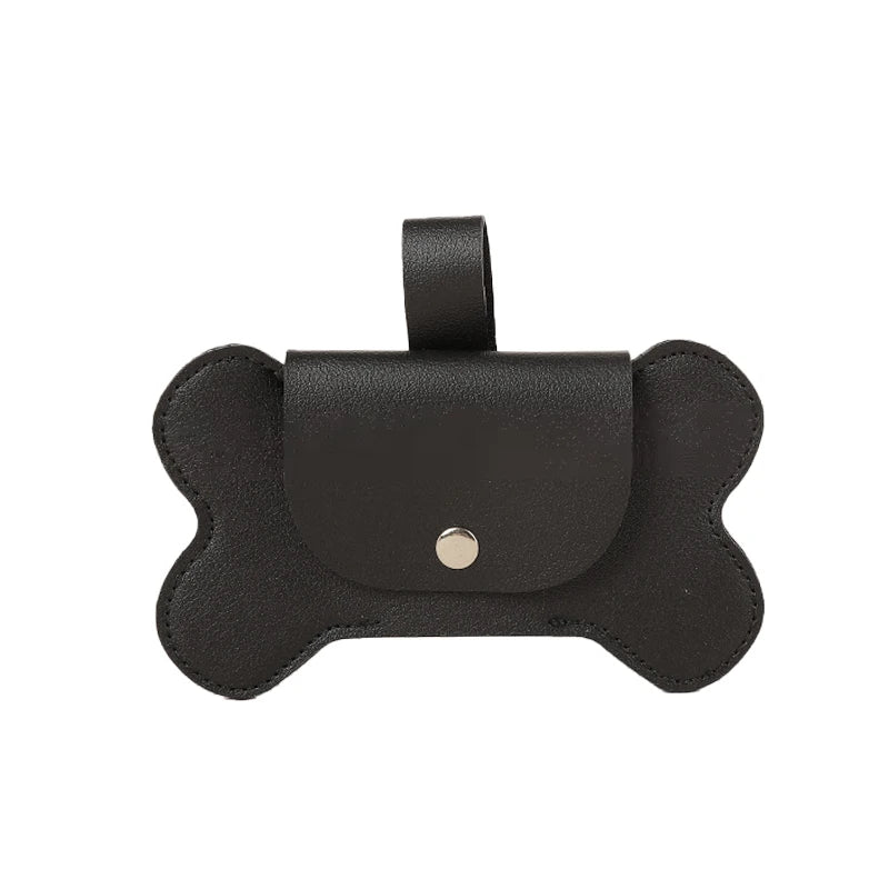 Faux Leather Portable Waste Bag Dispenser