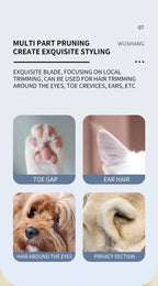Pet Dog Electric Groomer Trimmer with LED Light Waterproof Pet