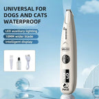 Pet Dog Electric Groomer Trimmer with LED Light Waterproof Pet