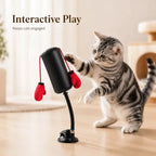 Suction Cup Base Cat Boxing Toy Self-Standing Spring Loaded Pet