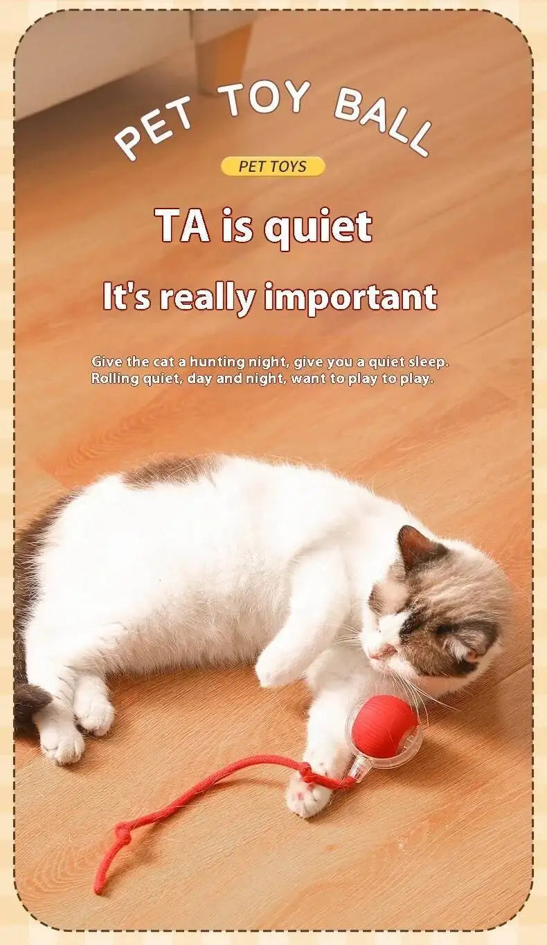 Smart Dog Toy Ball Electronic Interactive Pet Toy Moving Ball Usb