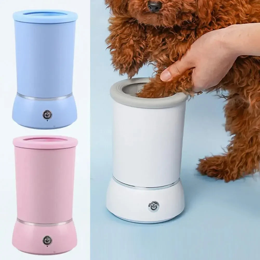Automatic Dog Paw Cleaner Pet Foot Paw Washer Electric Paw