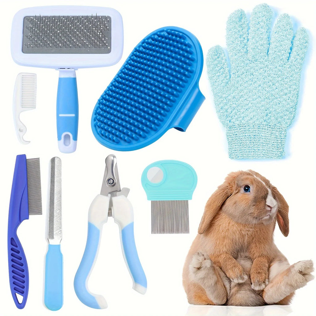 Combo Set Cat Brush Beauty Kit with Pet Nail Clippers and Files