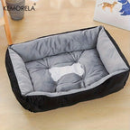 Orthopedic Plush Dog Bed High Rebound Comfortable Support White Pp