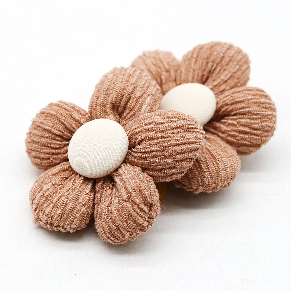 Pet Bows Flowers Shape Hair Accessories Handmade Dog Bows with