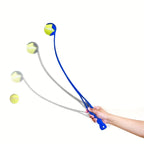 Pet Tennis Ball Launcher Stick - Interactive Outdoor Dog Training