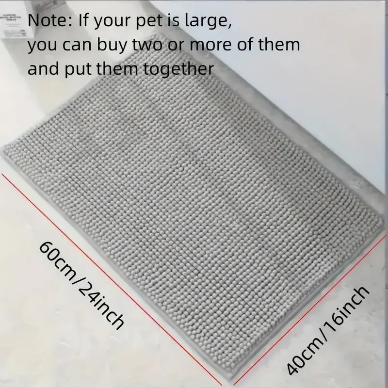 Dog Door Mat for Muddy Paws, ABSorbs Moisture and Dirt, ABSorbent