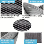 Double Layer Cat Litter Mat Honeycomb Cat Litter Trapping Mat Easy
